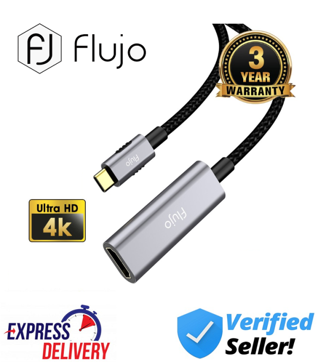 Flujo X26 USB C to HDMI Cable Adapter,Type C to HDMI Converter Cord