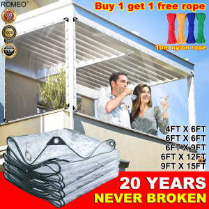30 years without breakage APTX Transparent Trapal 6FT*6FT MAKAPAL 100% WATERPROOF TRANSPARENT Not afraid of tornadoes trapal waterproof makapal Household tricycle transparent rainproof cloth pvc tarpaulin canvas lona makapal original