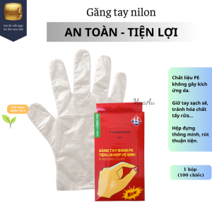 GĂNG TAY PE DÙNG 1 LẦN 100 CHIẾC – GỌN VIỆC BẾP NHẸ VIỆC DỌN