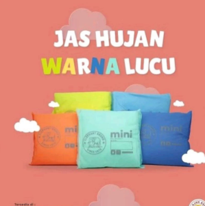 Jas Hujan Ponco lengan Elmondo CERIA 201 tebal murah meriah buat Darurat poncho batman