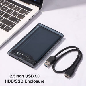 USB 3.0 SATA 2.5 Inch SSD HDD Enclosure Tool-Free Transparent External Hard Disk Casing Hdd Case Hard Disk Case