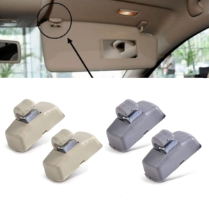 Sunvisor Fastener Clip 3B0857561B Sun Visor Clip Hook Bracket Retainer for Golf-Jetta Passat-Polo Seat-Beetle Gray/Beige