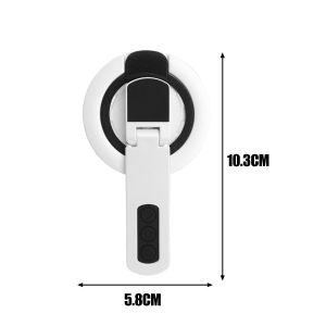 360 Degree Rotatable Double-Sided Magnetic Finger Ring Mobile Phone Holder Grip Strong Magnet Bracket for Magsafe IPhone 17 16 15 14 Samsung S25 Xiaomi