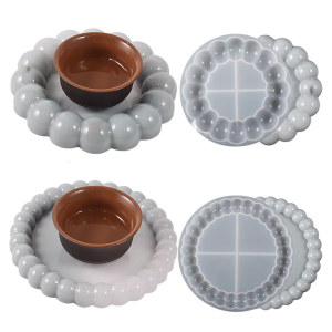 Resin Coaster Molds Bubble Silicone Coaster Molds for ResinRound Epoxy Casting Mold for Making Resin CoastersCups Mat