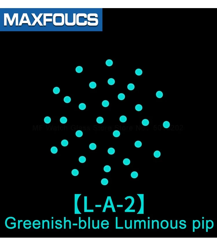 Lume Pip At 12 For Ceramic Bezel Insert Green Blue Luminous Spot