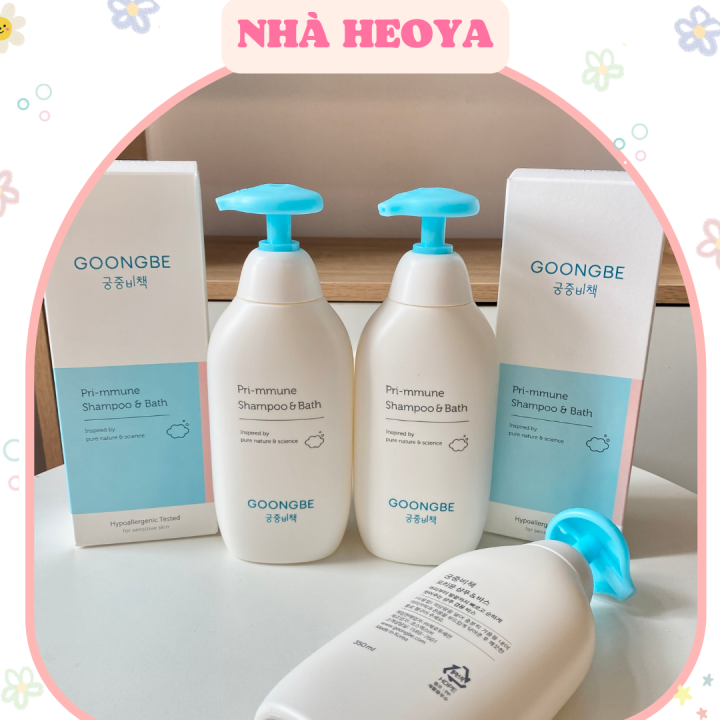 SỮA TẮM GỘI GOONGBE SHAMPOO & BATH CHO BÉ 350ML HÀN QUỐC