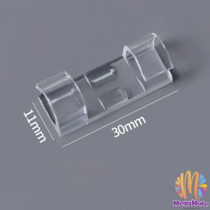 ที่เก็บสายเคเบิลข้อมูล ที่เก็บสายไฟ จัดระเบียบ คลิปล๊อคสายไฟ ตัวยึดสายไฟ คลิปใส 16ชิ้น/20ชิ้น Transparent clip มีสินค้าพร้อมส่ง