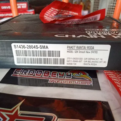 gerset gearset girset rantai Smash new gear set gir set Rante solid Bosh indoparts ERDOGANMOTOR