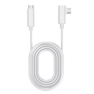 สายเคเบิลเชื่อมต่อ VR ชนิด C แบบยาว5Gbps แบนด์วิดท์สตรีมมิ่งแบบลวดพลาสติกสำหรับการเล่นเกมแบบสมจริงและงานในสตูดิโอ