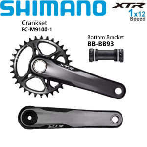 SHIMANO XTR FC M9100ข้อเหวี่ยง12ฮอลโลวเท็ค Ii จักรยานเสือภูเขา MTB ความเร็ว1X12 BB93อุปกรณ์รถจักรยานเดิม