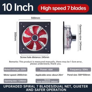 7 Fan Blades Ventilation Fan 10/12/14/16 inch Wall Type Industrial Light Duty bedroom living room toilet kitchen guest room Exhaust Fan Powerful Net Light Duty Kipas Ekzos 排气扇 工业抽风排烟机