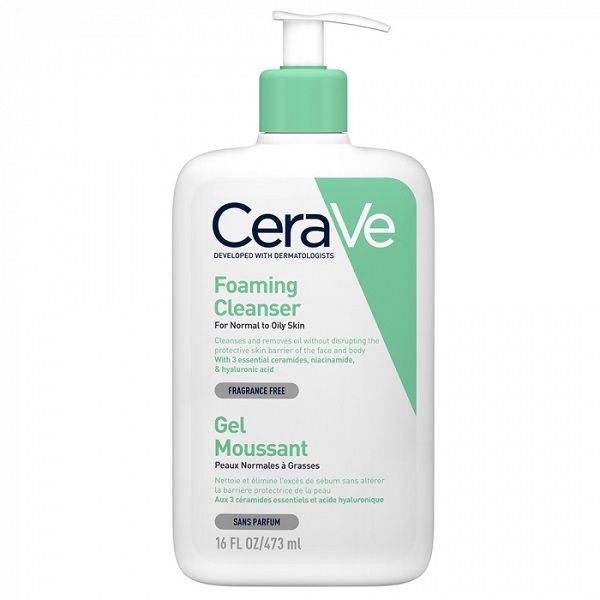 Sữa rửa mặt CeraVe Foaming Facial Cleanser  cho da thường và da dầu 473ml/236ml