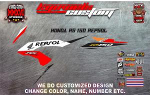 HONDA RS REPSOL DECALS