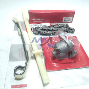 Paket Rantai Keteng Lidah Karet Tensioner Tonjokan Setelan Supra X 125 Kharisma KPH Honda Kamprat