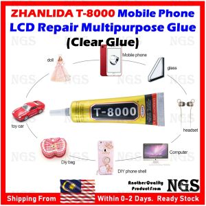 100% Original Zhanlida T8000 T-8000 Fast Rubber Glue For Phone Tablet Screen Digitizer Back Glass (Transparent Glue)