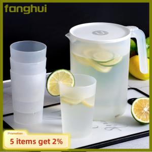 fanghui Pitcher Plastic Cold Water Bottle And Cups Set Home Large Capacity Water Jug