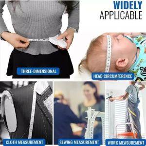 Meteran Gulung Mini Genggam Otomatis Pengukur Baju Badan Penguk