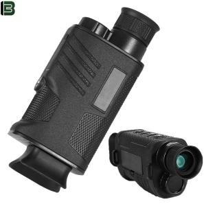 BekinTek Handheld Night Vision Monocular Rechargeable Telescope  NVG Goggles Full Dark Observing   Adjustment 8x Digital Zoom 1080P Video Recording 8M Photo Support PC Control with 32G TF Card