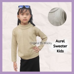 KJF - NEW Aurel Sweater Kids - Sweater Anak 2 Tahun - Switer Anak Perempuan Umur 5 6 Tahun - Switer Anak Umur 2 Tahun Cewek - Sweater Anak Perempuan Umur 9 10 Tahun - Sweater Rajut Anak Cewek - Sweater Rajut Anak Laki Laki - Rajut Sweater Anak
