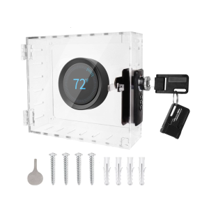 Powerful Diaphanous Temperature Controller Lock Enclosure with Counter Tamper Designs for Public Sectors And Home Use