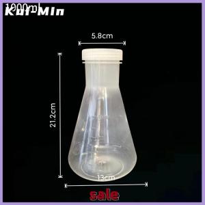 Kui-Min 50ml To 1000ml Lab Plastic Erlenmeyer Flask Conical Container Bottle With Screw Cap For Laboratory Experiment