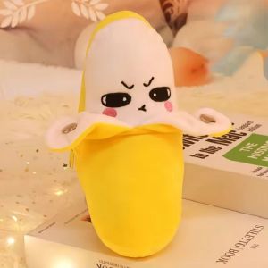 BEIBEI Cute Fruit Induction Metronome Creative Soft Banana Plush Toy Gift Interactive Playing Joint Banana Educational Toy Early Learning