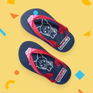 Sepatu Sandal Karet Balita Baby Toddler Empuk Ringan Gambar karakter Motif Labubu Hello Kitty Kuromi Spiderman Batman