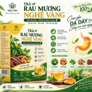 ✅ Trà Rau Mương Nghệ Vàng Mộc Tâm Hộp 30 Gói [Chính Hãng Cao Cấp]  ✅ Tốt cho dạ dày đại tràng trào ngược HP ợ hơi ợ chua