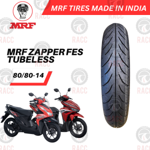 MRF ZAPPER TUBELESS TIRE 90/100-10 90/90-12 110/70-13 80/80-14 90/80-14 100/80-14 80/80-17 90/80-17