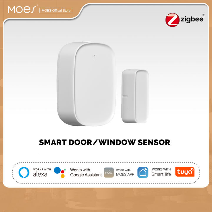 MOES Tuya ZigBee Smart Window Door Gate Sensor Detector Smart Home ...