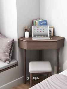Solid wood corner dressing table household space saving dressing table office table bedside simple modern dressing table