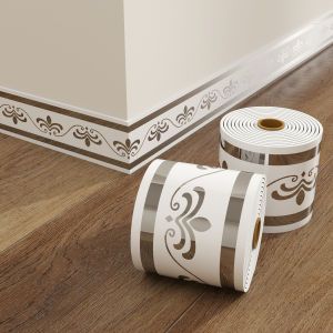 Self Adhesive Skirting Board Baseboard Wall Corner Protector Wall Sticker Tile Trim Wall Border Window Sill Easy Install Home Decor