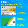 Cetak Kartu / Card KIS/BPJS, BPJS Ketenagakerjaan, NPWP, PLN 2 Sisi Bahan PVC. 