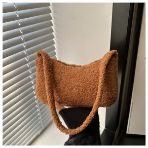 EchoBliss กระเป๋าใต้วงแขนตุ๊กตาแฟชั่นใหม่เนื้อนุ่มและเหนียวความจุขนาดใหญ่กระเป๋าถือแฟชั่นสตรีทในชีวิตประจำวันทุกคู่