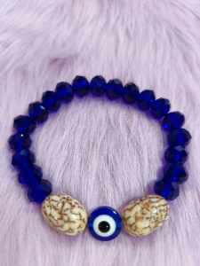 Crystal Evil Eye with Buto ng Sinukuan  Bracelet ProteksyonPangontraPampasuwerte