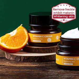 VIBRANT GLAMOUR Nature Vitamin C Face Cream Brightening Whitening Moisture Cream for Face & Body Facial VC Freckles Remove Dark Spots Skin Nourish Brighten Reduce Melasma Anti Aging Refreshing Not Greasy 30g