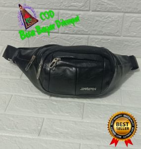 LAGI PROMO Tas Pinggang kulit wishbag kulit import keren dan trendy harga murah barang oke