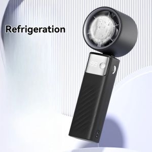 199 Level Cooling Handheld Fan Mini Fan High Speed Digital Display Air Cooler Fan Turbo Rechargeable Fan USB Fan