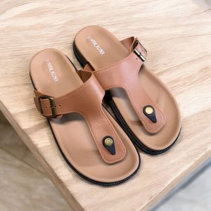 Sandal Jelly Wanita Terbaru/ Sendal Jepit Karet Gesper Cewek Kekinian/ Alina 2410-K1 Jelly Import