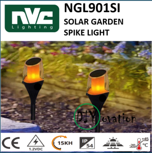 [SOLAR POWERED] NVC NGL901SI Solar Garden Spike Light