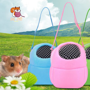 Túi Đi Chơi Cho sóc chuột hamster bọ sóc đất sóc bông …túi màu xanh đẹp mắt 19x22cm