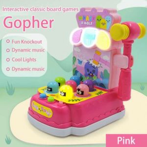 Whack A Mole Electric Flashing Music Parent-child Interactive Educational Toy Game for Kids