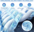 Grounding strip with grounding connection wire for improving sleep Silver fiber conductive sheet for natural health. 