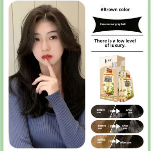 🌿 Hair Dye With Gentle Colorant Multiple Plant Extracts Upgraded No-Mesh Mixing Damage Scalp Hair Surface Polygonum Multiflorum Formula - Plant One-Wash Color Hair Dye