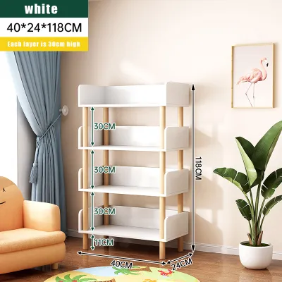 STON Book Shelf Multipurpose Shelves Living Room Simple Bookshelf Household Floor Multi-tier Book Storage Rack 书架