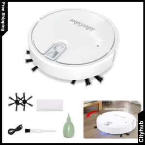 Smart Robot Vacuum Cleaner with Suction Household Cleaner with Rubber Brush for Pet Hair Carpets and More