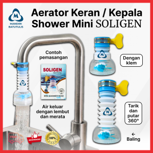 Mini Kran Shower - Aerator Kran Kepala Shower - Kepala Sambungan Flexibel - Saringan Kran Shower Cuci Piring