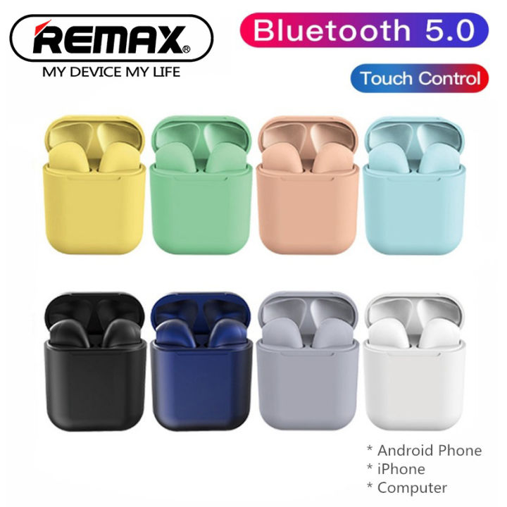 REMAX 9 Colors TWS i12 Wireless Earphone Bluetooth Airpods Inpods