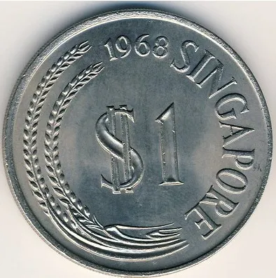 ** From S$7.20 onwards buy more cheaper** Singapore Vintage Nickel S$1 Merlion lionhead Coins (Good Circulated Condition / Coin in cardholder)