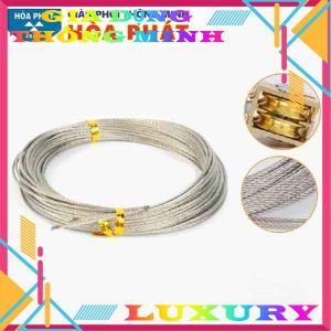 Dây cáp dài 10m dùng cho giàn phơi thông minh bắt trần Hòa Phát và giàn phơi nhập khẩu làm từ thép bền bỉ chiu lực cao